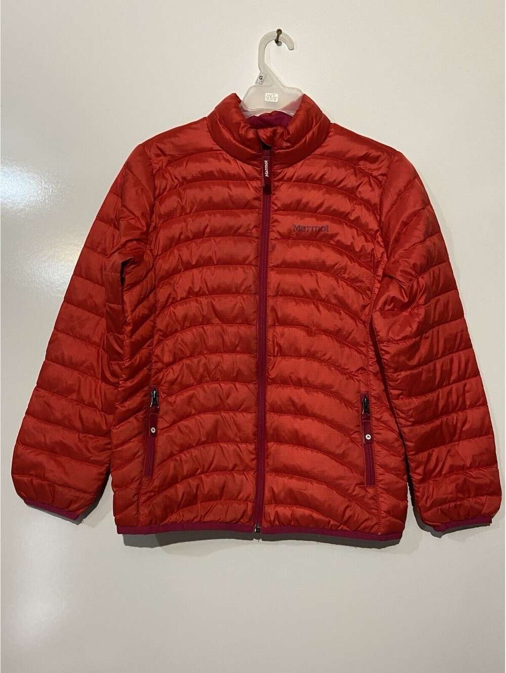 Girls MARMOT Orange 600 Feather Down Puffer Jacket Sz L